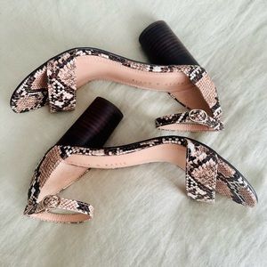 Kelly + Katie Snake Skin Heels